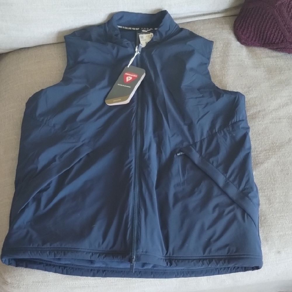 Adidas Ultimate365 Frostguard Full-Zip Insulated Vest, NWT - Mens XL -Navy, $220